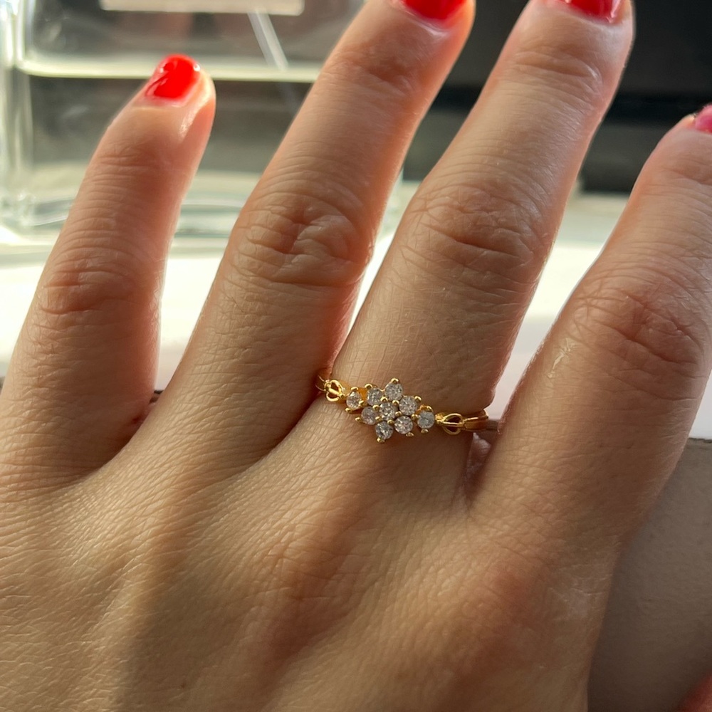 14KGF Gold Multi Connected Ring